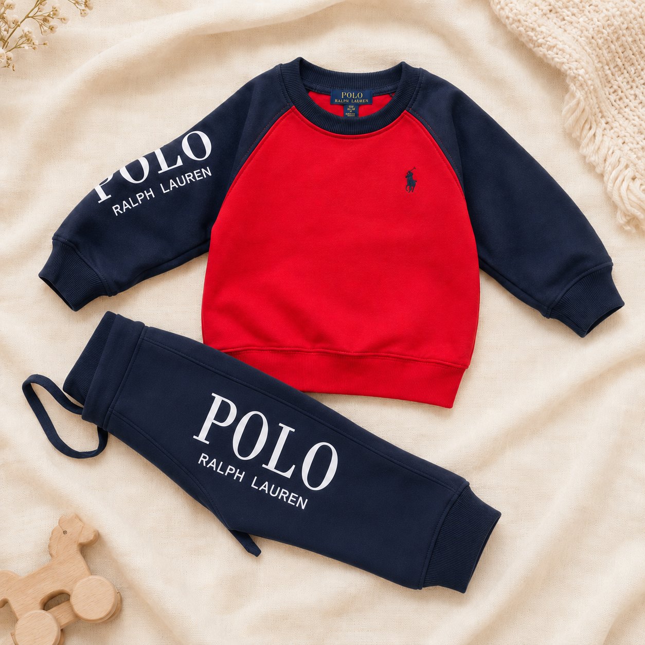 Sudadera polo cuello redondo roja - Sudaderas (foto 2)