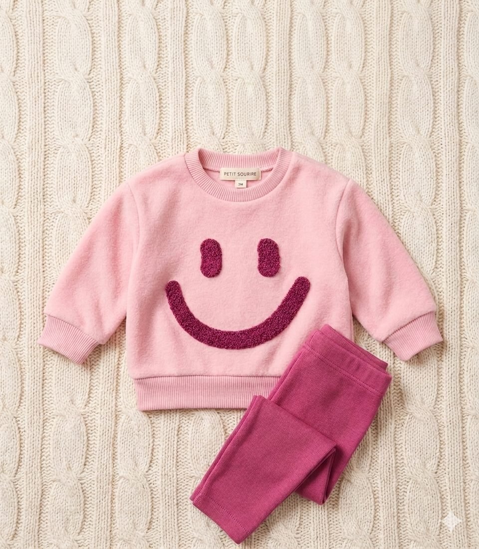 Conjunto Rosado Carita Feliz - Conjuntos pantalón (foto 2)